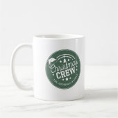 Op maat gemaakte diy Kerst Crew sticker Koffiemok (Links)