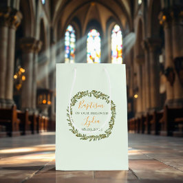 Op maat gemaakte doop olijfkrans medium cadeauzakje
