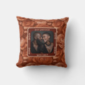 Op maat gemaakte, doordachte relatie throw kussen (Voorkant)