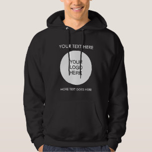 Op maat gemaakte dubbelzijdige print logo tekst he hoodie