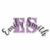 Op maat gemaakte duidelijke Vinyl Bagage Naam Stic Sticker