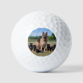 Op maat gemaakte Duitse Herdershond met Adorable P Golfballen