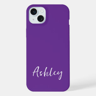 Op maat gemaakte eenvoudige stijlvolle moderne min iPhone 15 plus case