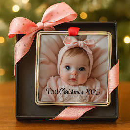 Op maat gemaakte eerste kerst ornament voor baby