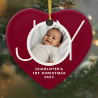 Op maat gemaakte eerste kerst van baby foto bordea