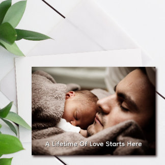 Op maat gemaakte eerste Vaderdagkaart van ouders a Kaart
