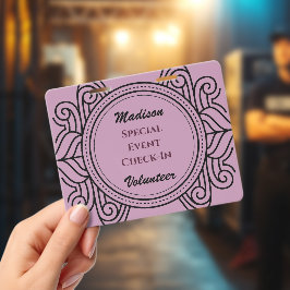 Op maat gemaakte elegante vrijwilliger speciale ev badge