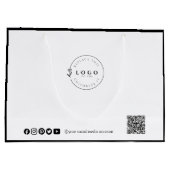 Op maat gemaakte elegantie voor zakelijk gebruik groot cadeauzakje (Achterkant)