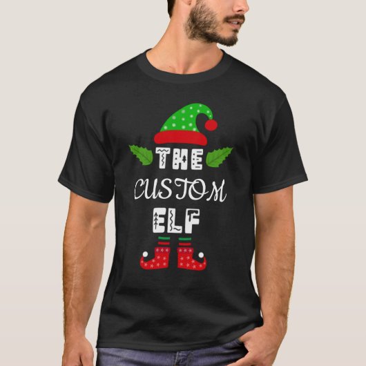 Op maat gemaakte Elf T-shirt, Gepersonaliseerd Ker T-shirt (Voorkant)