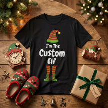Op maat gemaakte Elf T-shirt, Gepersonaliseerd Ker