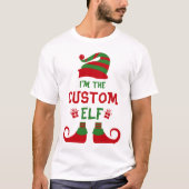 Op maat gemaakte Elf T-shirt, Gepersonaliseerd Ker T-shirt (Voorkant)