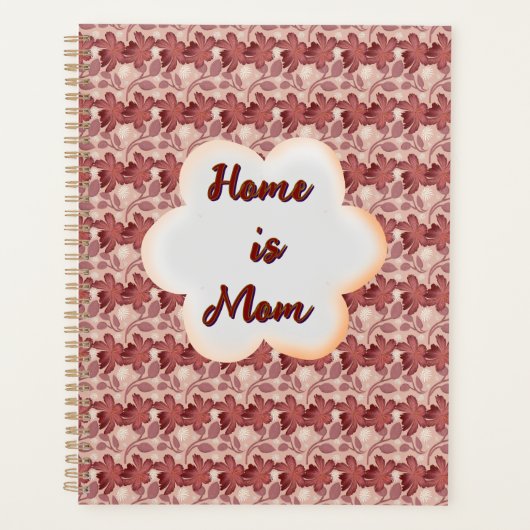 Op maat gemaakte en gepersonaliseerde bloemengave planner (Voorkant)