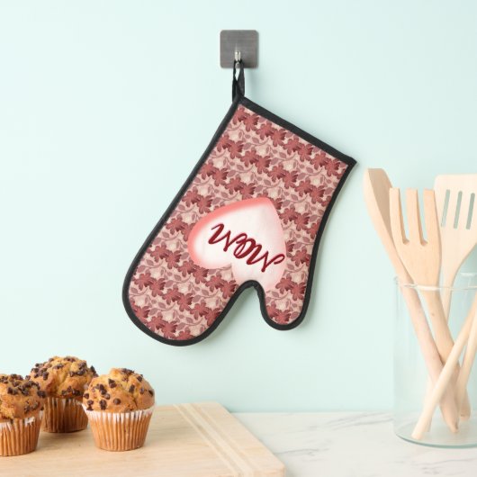 Op maat gemaakte en gepersonaliseerde bloemengesch ovenwant (Insitu(Ophanging))