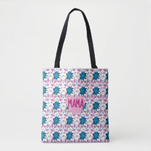 Op maat gemaakte en gepersonaliseerde bloemengesch tote bag