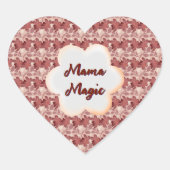 Op maat gemaakte en gepersonaliseerde bloemengift hart sticker (Voorkant)