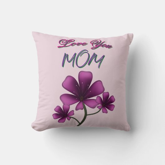 Op maat gemaakte en gepersonaliseerde bloemengift  kussen (Voorkant)