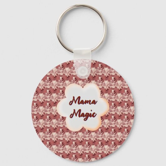 Op maat gemaakte en gepersonaliseerde bloemengift sleutelhanger (Voorkant)