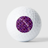 Op maat gemaakte en gepersonaliseerde bloemenspira golfballen (Voorkant)