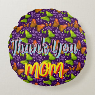 Op maat gemaakte en gepersonaliseerde cadeau vlind rond kussen