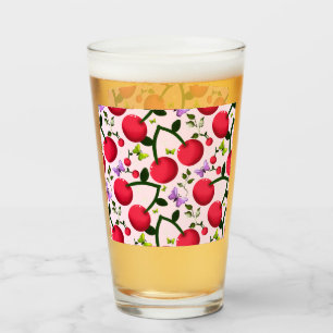 Op maat gemaakte en gepersonaliseerde cherry vlind glas