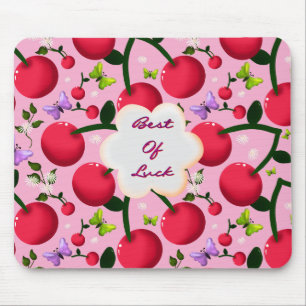Op maat gemaakte en gepersonaliseerde cherry vlind muismat