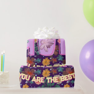 Op maat gemaakte en gepersonaliseerde moederdag ca cadeaupapier