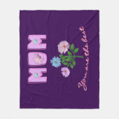 Op maat gemaakte en gepersonaliseerde moederdag ca fleece deken (Voorkant)