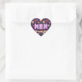 Op maat gemaakte en gepersonaliseerde moederdag ca hart sticker (Tas)