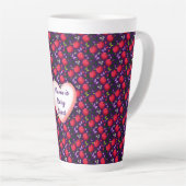 Op maat gemaakte en gepersonaliseerde Mopige Kerse Latte Mok (Rechterhoek)