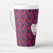 Op maat gemaakte en gepersonaliseerde Mopige Kerse Latte Mok (Linkerhoek)