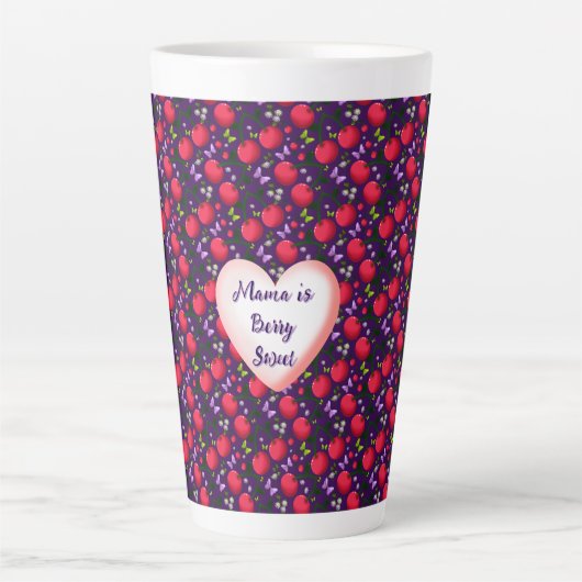 Op maat gemaakte en gepersonaliseerde Mopige Kerse Latte Mok (Voorkant)