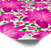 Op maat gemaakte en gepersonaliseerde roze bloemst perfect poster (Hoek)