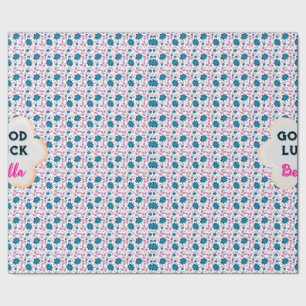 Op maat gemaakte en gepersonaliseerde turquoise en cadeaupapier