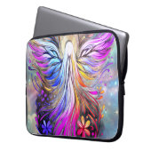 Op maat gemaakte engel laptop tas voor vrouwen Ele (Voorkant Links)