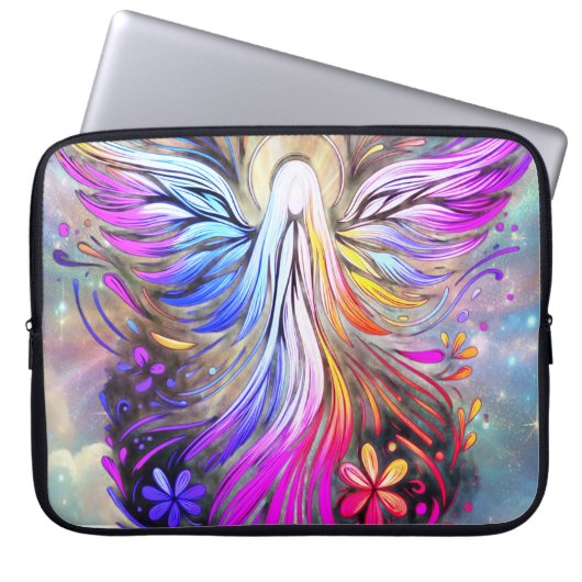 Op maat gemaakte engel laptop tas voor vrouwen Ele (Voorkant)