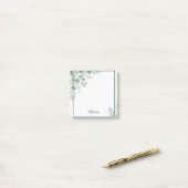 Op maat gemaakte Eucalyptus Aquarel Botanische Pla Post-it® Notes (Op bureau)