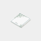 Op maat gemaakte Eucalyptus Aquarel Botanische Pla Post-it® Notes (Schuin)