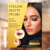 Op maat gemaakte Eyelash Extensions Studio Bedrijf Raamsticker (Vel 2)