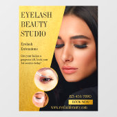 Op maat gemaakte Eyelash Extensions Studio Bedrijf Raamsticker (Vel)