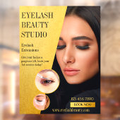 Op maat gemaakte Eyelash Extensions Studio Busines Raamsticker (Vel 2)