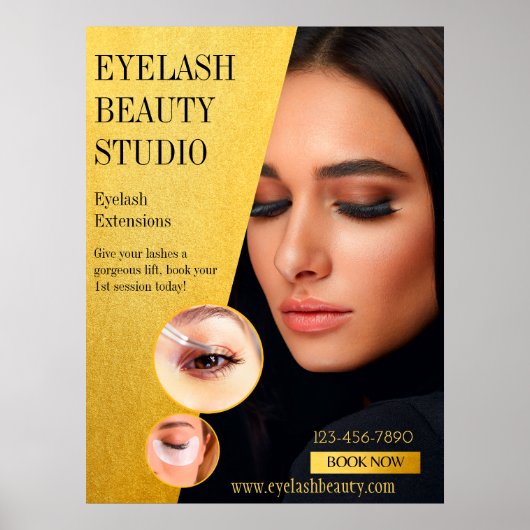 Op maat gemaakte Eyelash Extensions Studio Medium  Poster (Voorkant)