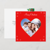 Op maat gemaakte familie hart Kerstmis (Voorkant / Achterkant)