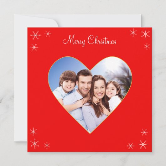 Op maat gemaakte familie hart Kerstmis (Voorkant)