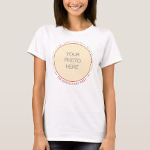 Op maat gemaakte familiefoto Kerst T-shirt voor vr