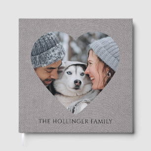 Op maat gemaakte familiefotoalbumboek gastenboek