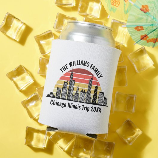 Op maat gemaakte familiereis Chicago-zonsondergang Blikjeskoeler (Insitu Zomer)