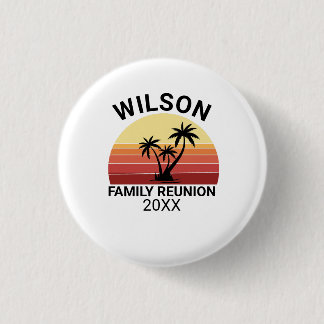 Op maat gemaakte familiereünie heren basic T-shirt Ronde Button 3,2 Cm