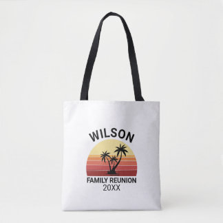 Op maat gemaakte familiereünie heren basic T-shirt Tote Bag