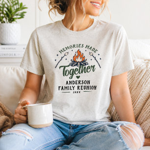 Op maat gemaakte familiereünie-kampeer-s'mores-mat Tri-Blend shirt