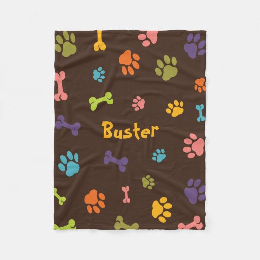 Op maat gemaakte fleece honden deken (Voorkant)